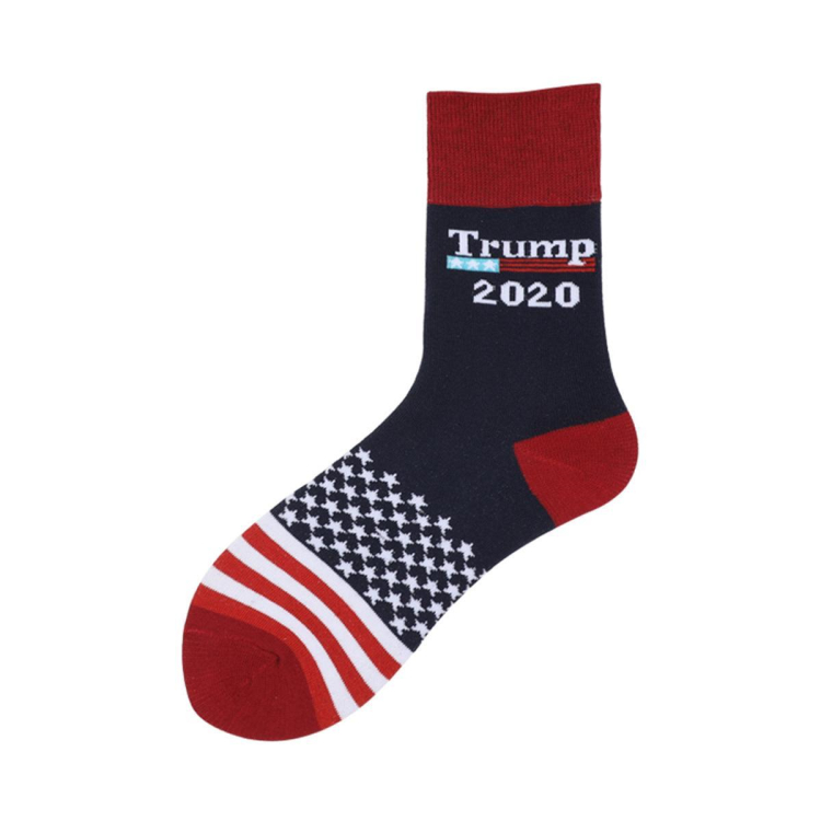 American Presidential Election Campaign Material Promotional Giveawawys Gift Cotton Socks with candidate name jaquard 