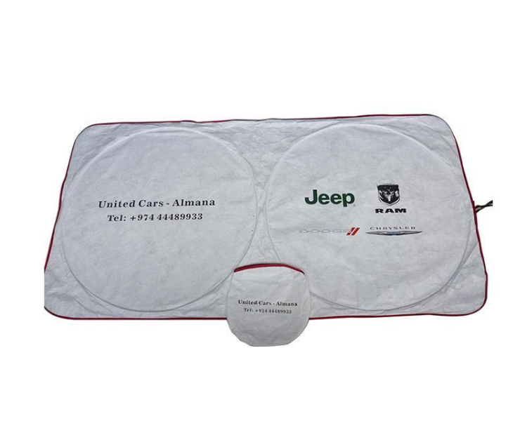 Fine Quality Custom Logo Printing Summer Gift Tyvek Car Sun Shade