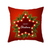 Digital Printed Christmas Pillow Cushion Cover with LED Lights
