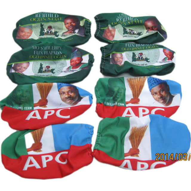 African Election Campaign Gift Custom Printing Car Mirror Flag