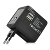 High End 2USB EU US Worldwide Global Trave Adapter