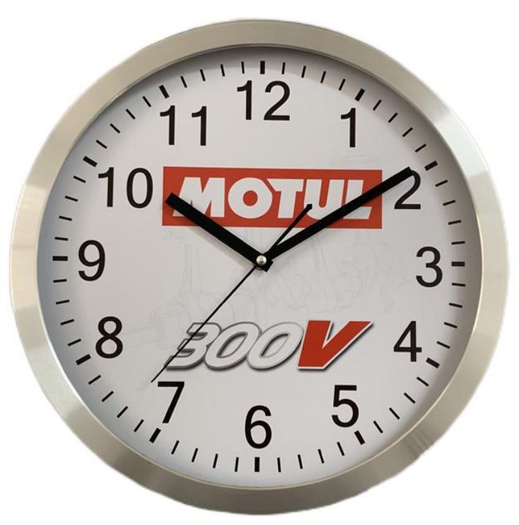 Custom Logo Printed Promotional Gift Metal Wall Clcok 30cm Quatz Wall Clock