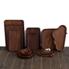Japanese style Walnutbeech wooden serving tray dish set pizza board steak plates Sushi fruit dessert tray dinnerware