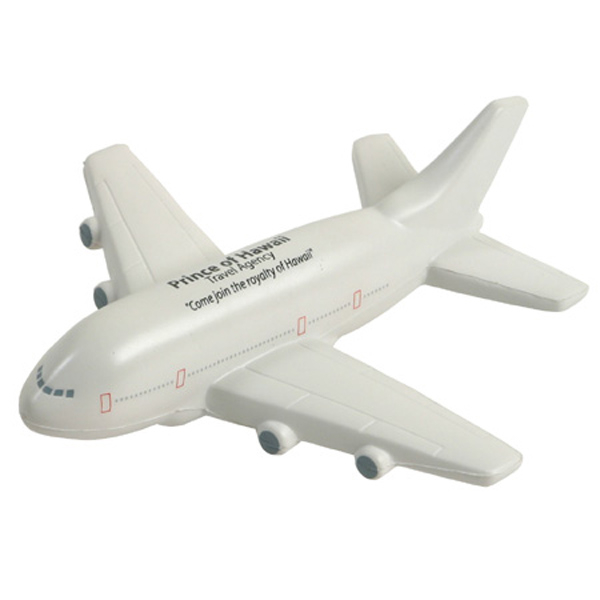 Airlines Promotional Gift PU foam Plane with logo printed for Promotion