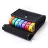 7 day 28 case colored pill box organizer in PU leather bag Weekly Large Travel Pill Organizer 4 Times a Day