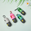 Dog Poop Bag Dispenser with LED Flashlight for dog Leash with 2 Rolls of Poop Bag