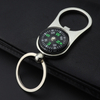 Outdoor compass Camping Picnic bottle opener keychain creative gift laser logo beer bottle opener