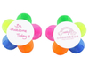 Custom Logo Plastic Multicolor 5 in 1 Flower Shape Highlighter Marker Pen