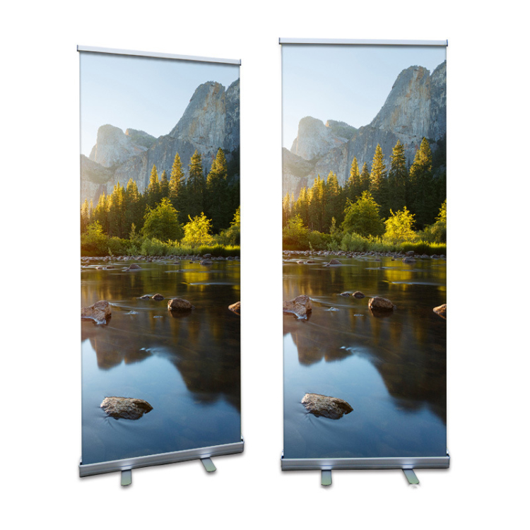 Wholesale 80*200cm Deluxe Retractable Banner Roll Up Banner Stand For Promotion Advertising