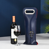 Fine Quality 1 Wine Bottle Double Bag Pu Leather Wine Bags Wine Carry Gift Bags