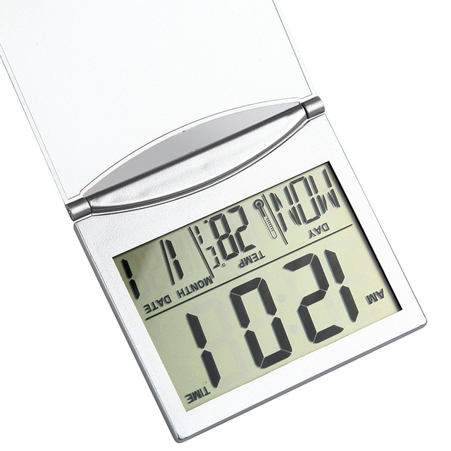 Flip Travel Alarm Clock Cheap Digital Gift LCD Table Clock