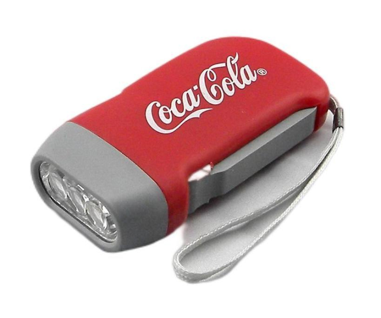 Eco Friendly Hand Press Dynamo Torch For Promotion with Logo