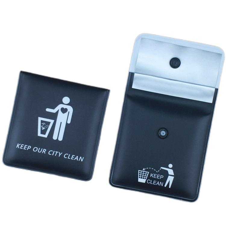 Cheap Pocket Ashtray Bag Plastic Portable Ashtray Ash Bag Fireproof Pvc Odor Custom Logo Smoking Ash Pouch