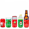 Merry Christmas Sublimation Printed Neoprene Can cooler Beer koozie Bottle Sleeve Stubby Holder