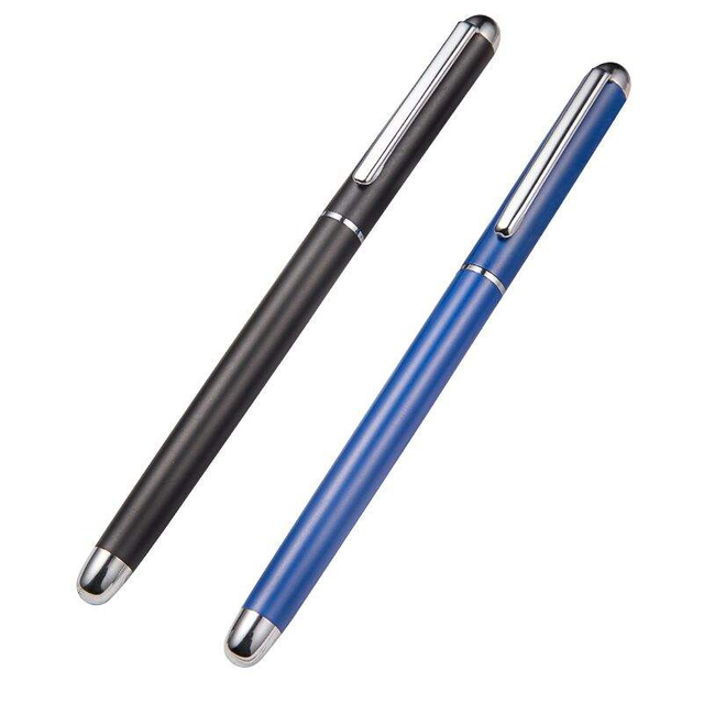 Custom Logo retractable slim pen black Elegant slim gel pen Twist Metal Slim Pen
