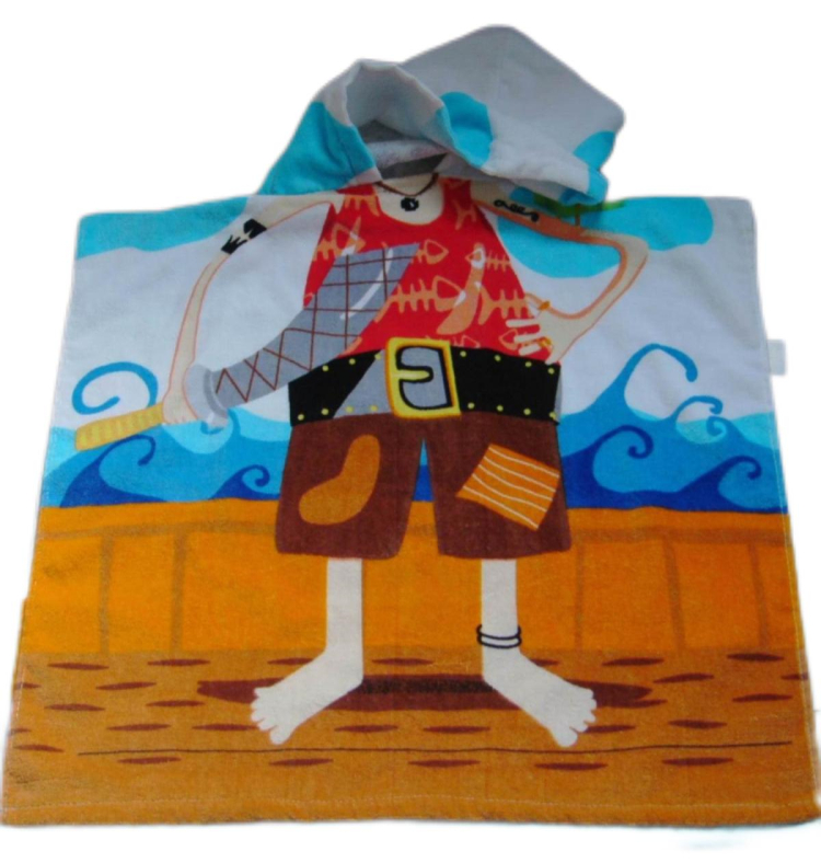 Hooded kids beach towel Cotton Animals Swim Robes Swimming Poncho beach towel kids