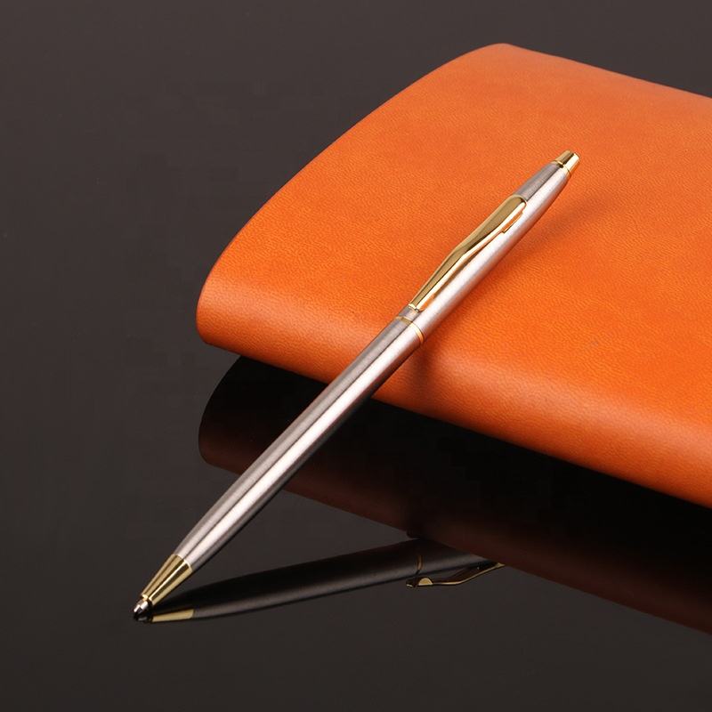 Cheap metal ballpoint pen classical advertising pen for promotion with print logo