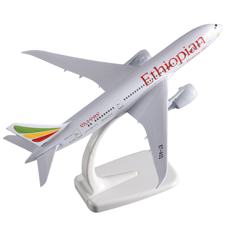 Ethiopian Airlines Gift Miniature Boe787 Airplane Model Resin Plane Model Alloy Aircraft Model