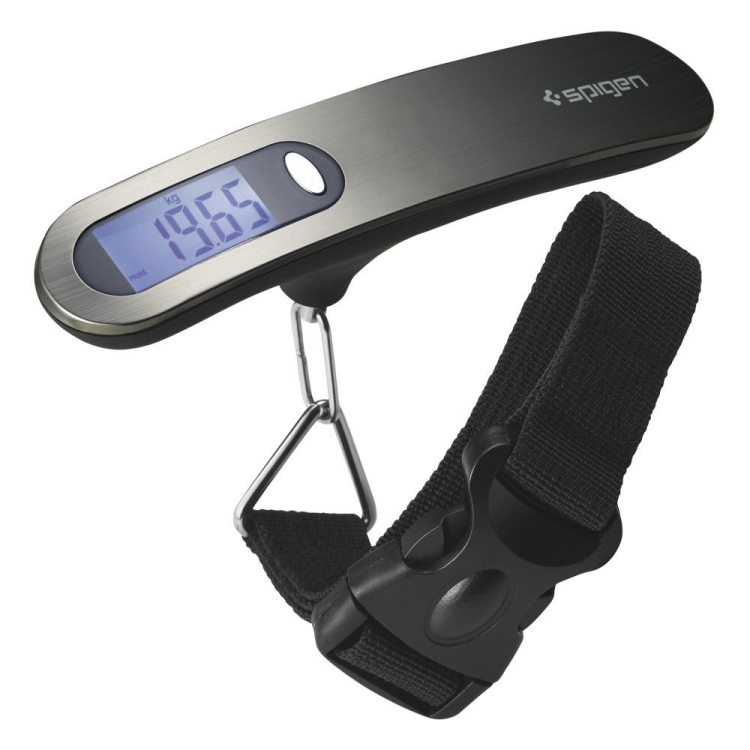 Mini stainless steel electronic hand-held scale portable 50KG webbed luggage scale household express package weighing