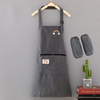 Custom Chef Waiter Apron Cooking Apron Oversleeves Set