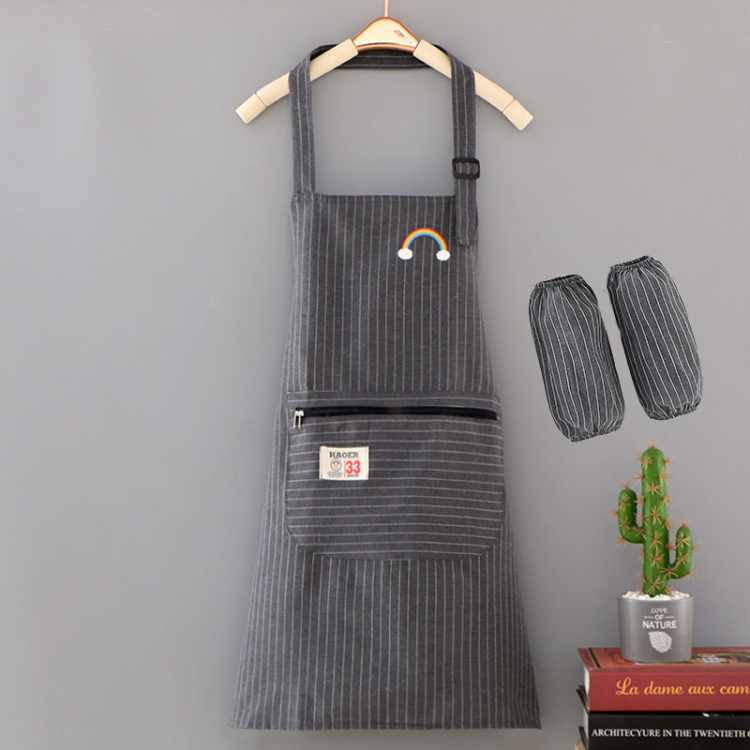 Custom Chef Waiter Apron Cooking Apron Oversleeves Set
