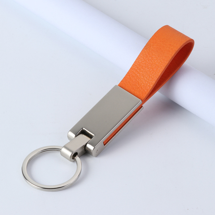 High Quality Sublimation Leather Metal Custom Keychain