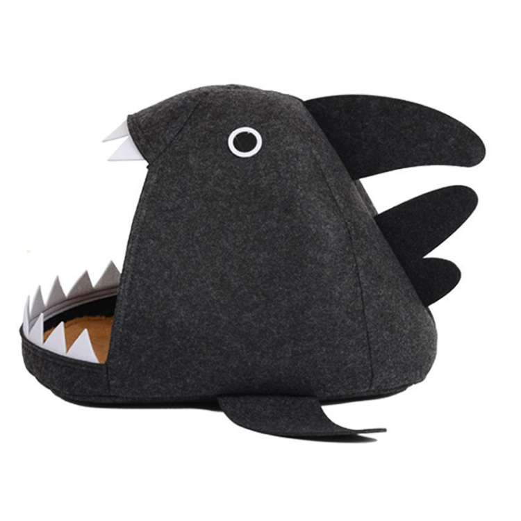 Shark Shape Flet Cat Dog House 