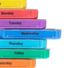 7 day 28 case colored pill box organizer in PU leather bag Weekly Large Travel Pill Organizer 4 Times a Day