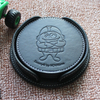 9cm,10cm Round Custom Logo PU Leather Cup Mat 6pcs in 1 Coaster
