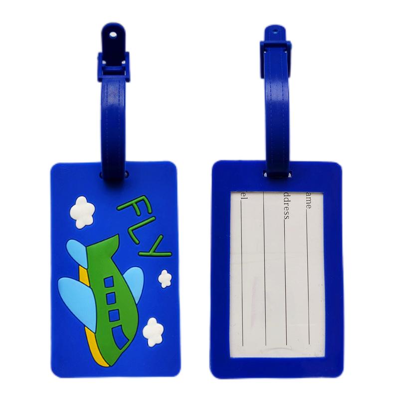 Personalized Logo Promotional Gift PVC Rubber Luggage Tag