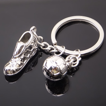 Custom Metal Football Keychain
