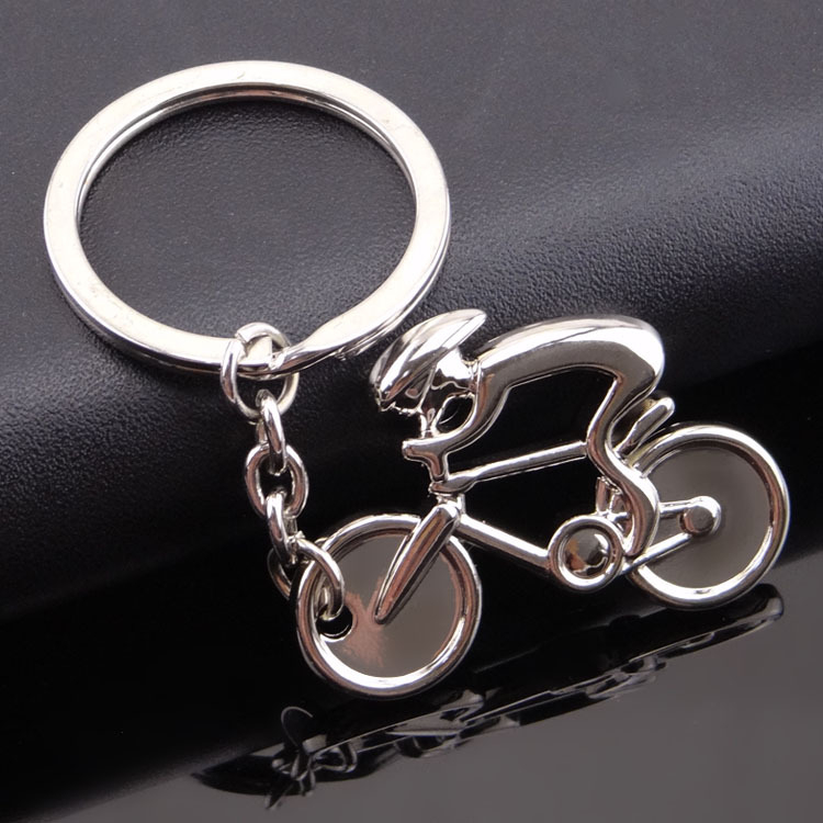 Metal Bike Cycling Keychain