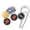 Beer Promotional Gift Custom Logo Metal Personalized Golf Ball Marker Poker Chip Coin Magnetic Enamel Golf Hat Clip Custom