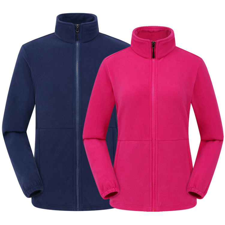 Assorted Color Custom Logo Windproof Micro Fleece Jacket