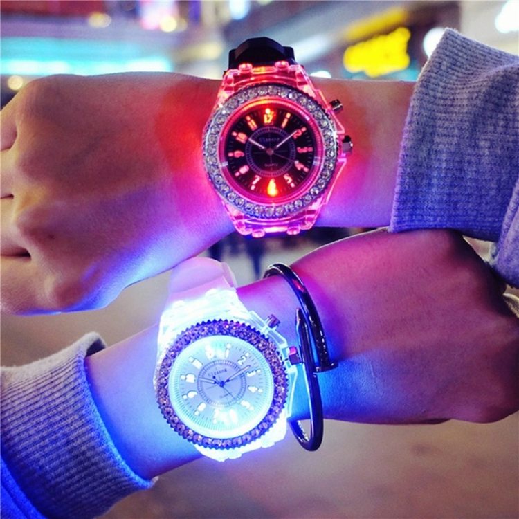 Luminous Colorful Children Student Watch Light Up Watches Digital Silicone Flashing Sport LED Quartz Watch