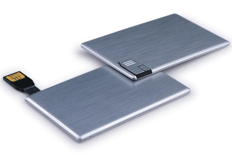 Executive Business Gift Metal Credit Card Shape USB Flash Drive USB3.0 Pendrive Flash Memory