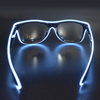 Wire Neon LED Light Sunglasses Eyewear Shade Nightclub Halloween Clear Led EL Glass