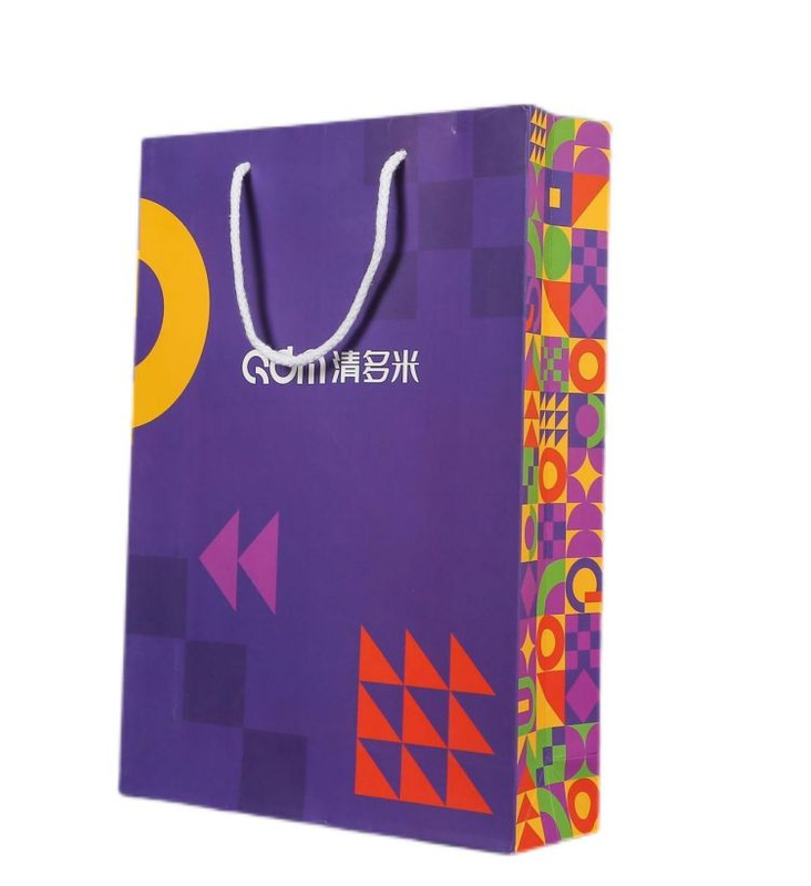 Custom Printed Brand Logo Design Promotion Luxury Clothing Retail Gift Shopping Black Jewellery Paper Bag With Handle