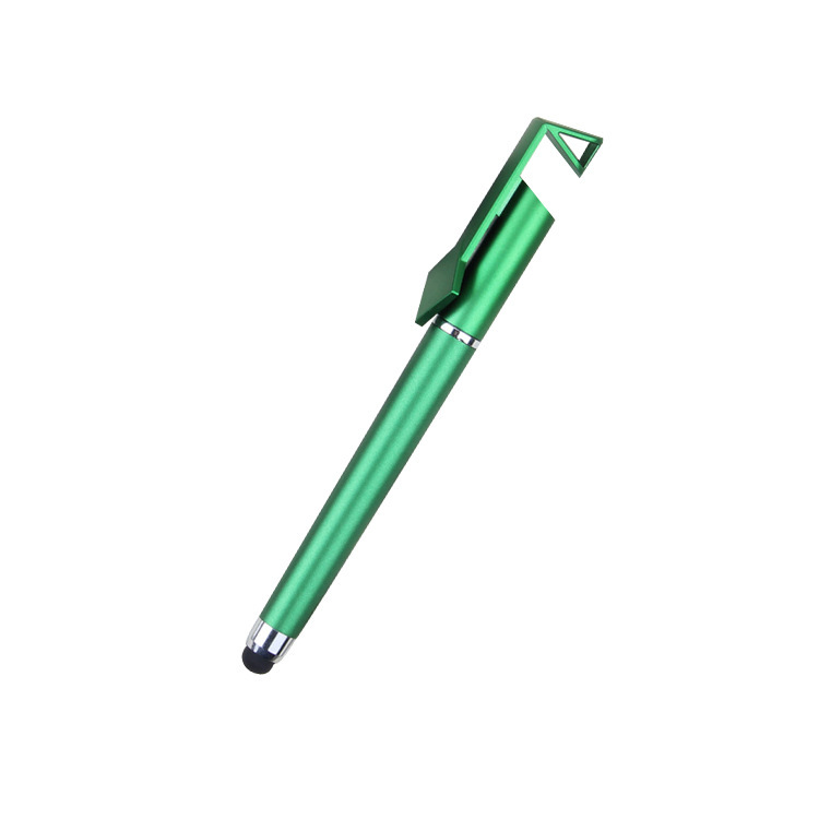 Custom Logo Mobile Stand Stylus Pen Multifunction Touch Screen Stylus Ballpoint Pen with smartphone stand