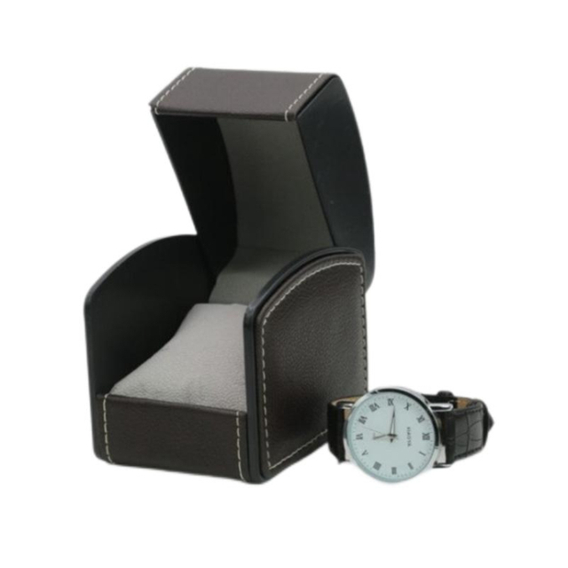Luxury big leather gift storage box engagement jewelry ring bracelet necklace watch container leather tissue packaging boxes