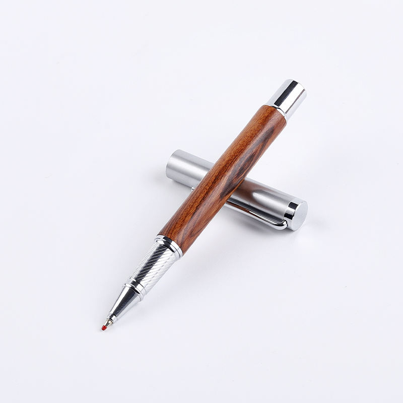 Promotional Eco Friendly luxury Natural Solid Wood Roller Pen heavy Rosewood Pen