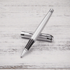 High quality gift metal silver pen fancy liquid ink pen excellent brass metal pen