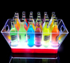 Custom Logo Colorful Light Bar Acrylic Champagne Bucket LED Luminate 5L Plastic Wine Cooler
