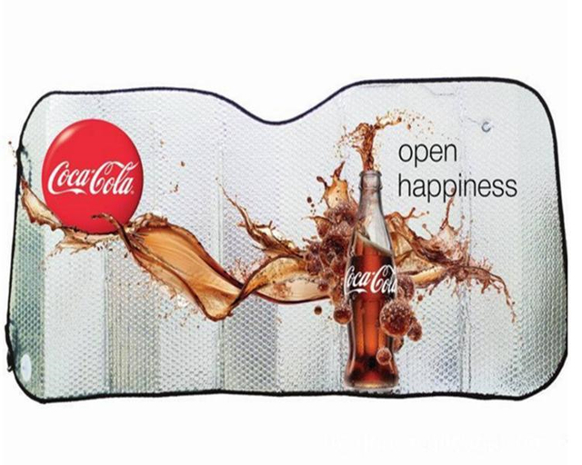 Cocal Cola Beer Summer Promotional Gift Car Giveaways Aluminum Foil Sun Shade