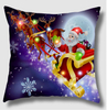 Digital Printed Christmas Pillow Cushion Cover with LED Lights