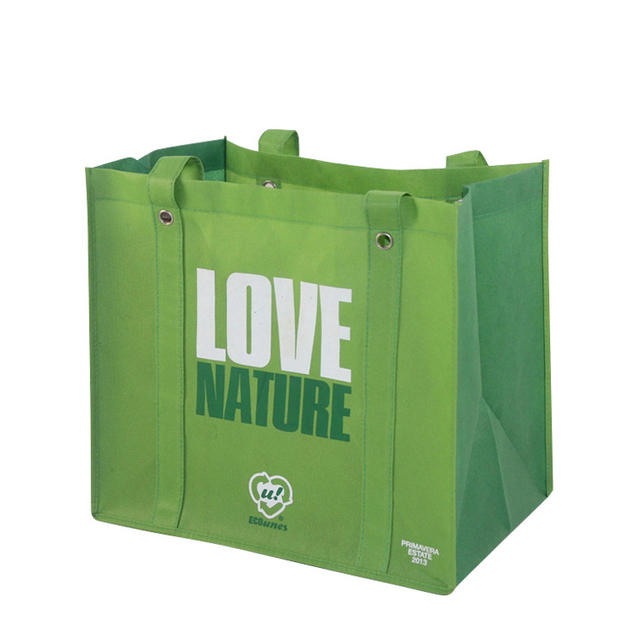 Custom Logo Advertising Events Giveaways Strong Strap Non Woven Grocery Shopping Bag