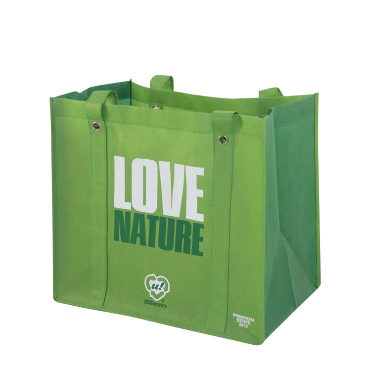 Custom Logo Advertising Events Giveaways Strong Strap Non Woven Grocery Shopping Bag