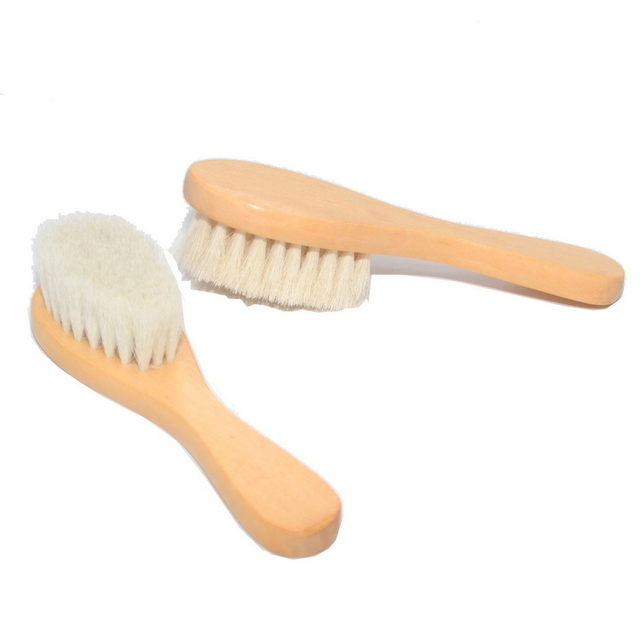 Wooden Baby Hair Brush Grooming for Newborns & Toddlers