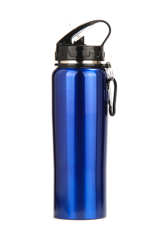 750ML Stainless Steel Flask Sports Bottle With Straw Handle Lid 500ml 750ml