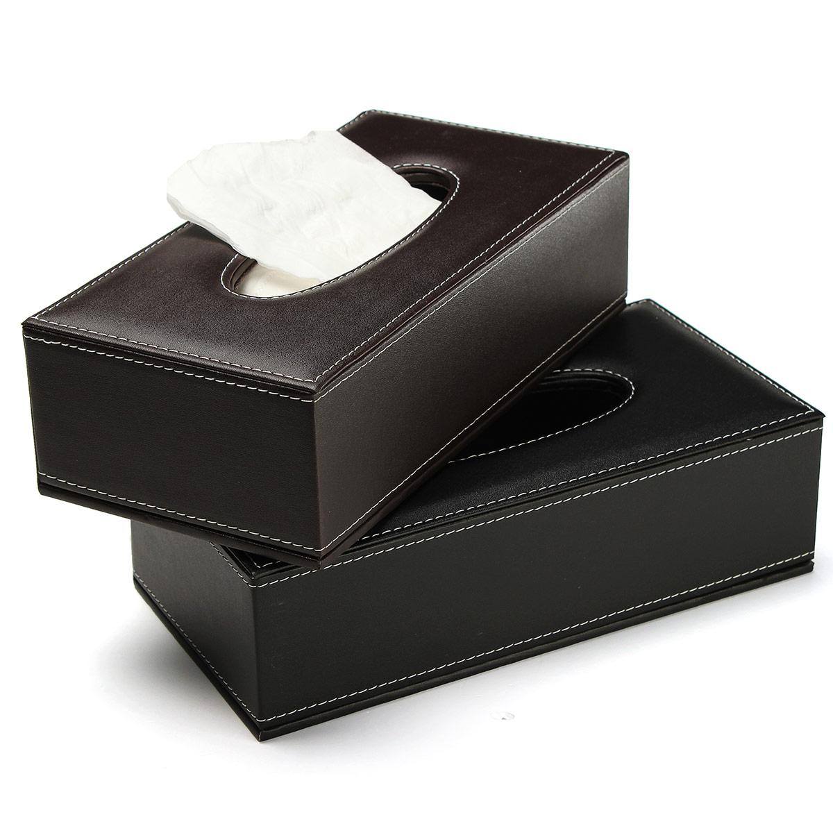 pu leather tissube box